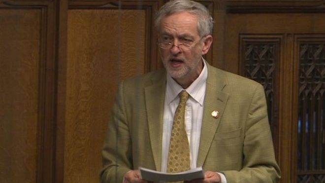 영국 노동당 대표 콜빈은 IS의 지원, 거래선을 끊어야 한다고 말한다.