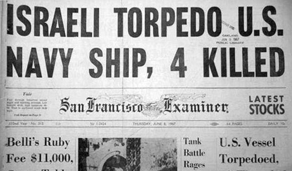 49년 전, 이스라엘은 위장 작전을 위해 미국 해군을 공격했다.