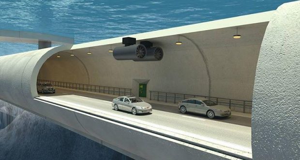 노르웨이는 세계 최초로 바다 속에 뜨는 도로를 건설한다.
