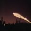 캘리포니아의 밤 하늘을 밝힌 스페이스X의 로켓 발사