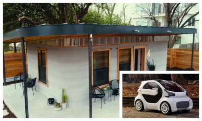 3D 프린팅 기술을 이용한 만 불 짜리 전기 자동차와 주택이 등장하다.