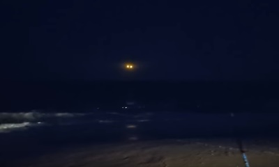 노스캐롤라아나 해변에서 촬영된 미확인 비행물체