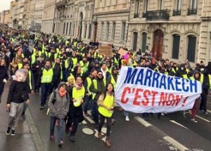 유엔이주협약에 반대하는 시위가 벌어진 브뤼셀