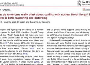 핵 과학자 협회 여론조사, ‘38%의 미국인은 북한에 대한 핵 선제 공격을 지지한다’