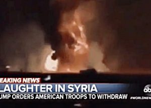 미군의 무기 시연 영상을 시리아 전투 상황으로 내보낸 ABC 뉴스