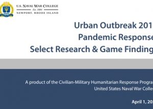 작년 9월 대규모 전염병이 등장하는 군사작전 게임을 실시한 미 해군 대학