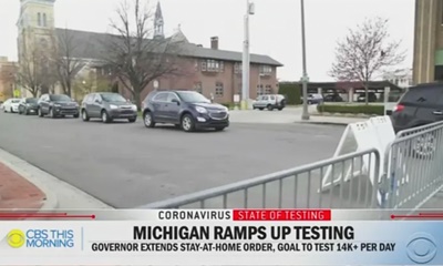 코로나19 테스트를 받으러 온 대기자 수를 부풀린 CBS 뉴스