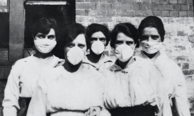1918년 스페인 독감 사망의 주요 원인은 세균성 폐렴