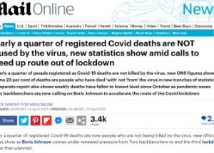 데일리메일, ‘영국 코로나 사망자의 23%는 코로나가 원인이 아니다’