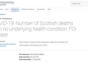 스코틀랜드 코로나 사망자 중 기저질환자가 94%