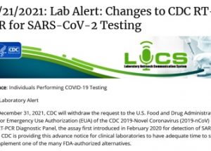 코로나19 검진법인 PCR 테스트 상의 변경을 공지한 CDC