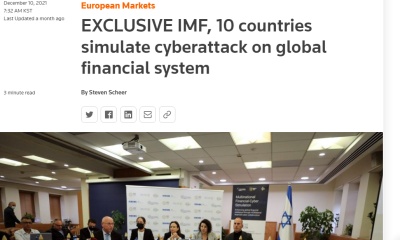 전 세계 금융 시스템에 대한 사이버 테러 가상 훈련을 실시한 IMF