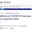 바이러스학 저널, ‘코로나19 백신의 부작용과 예방책’
